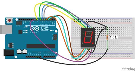 4 digit 7 segment display arduino pinout